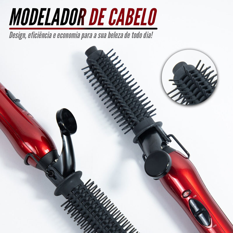 Escova Modeladora e Babyliss 2x1 Modelador De Cachos Bivolt